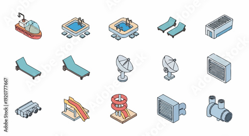 Collection of Various Industrial Machine Parts.