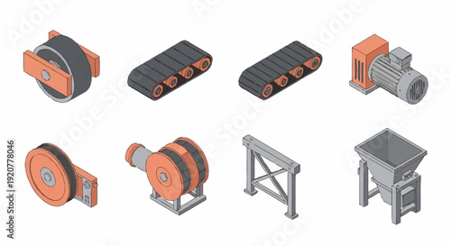 Industrial machinery parts and equipment components.