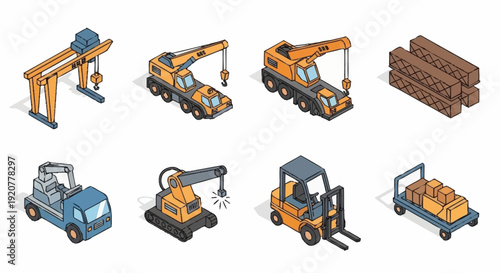Collection of Industrial Machines and Equipment.