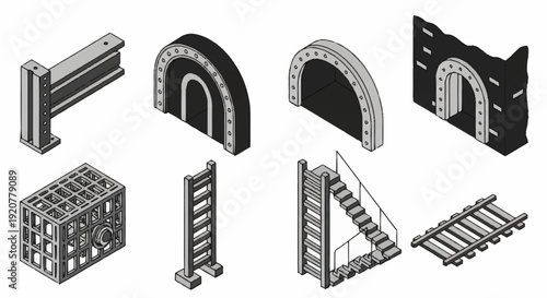 Various Architectural Elements and Structures.
