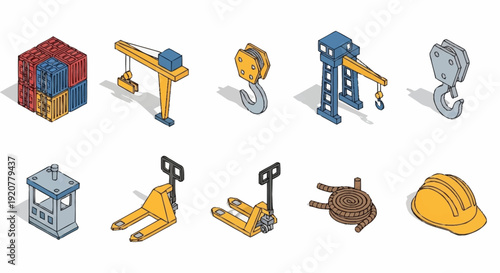 Collection of Industrial Equipment and Tools.