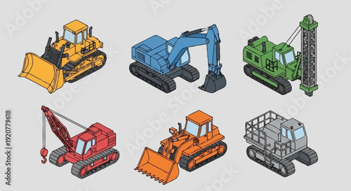 Heavy Machinery Equipment for Construction Sites.