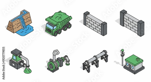 Collection of Various Industrial Machinery Components.