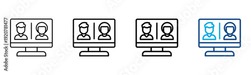 Racist Icon Different Style Outline Collection Set Vector Illustration