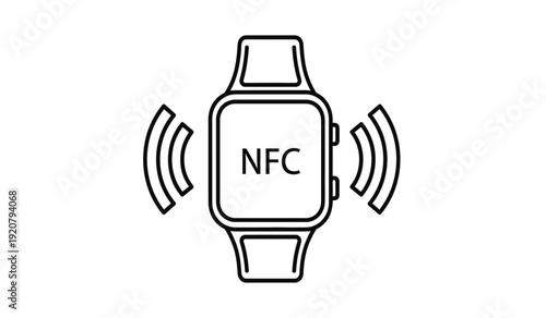 A smartwatch with nfc technology and wireless connectivity