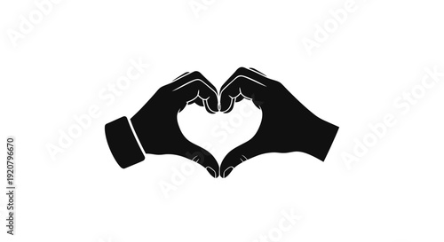 Hands forming a heart shape.