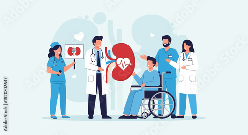 Medical team supporting patient on World Kidney Day with care and compassion globally