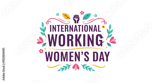 International Working Womens Day Logo.