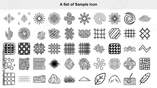 High-quality vector set featuring 30 elegant black and white icons including floral, snowflake, geometric, and nature-inspired designs, perfect for web, print, and branding projects.