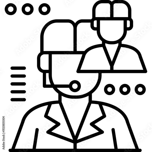 Help Desk Icon Vector Element