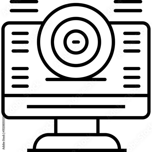 Webcam Icon Vector Element
