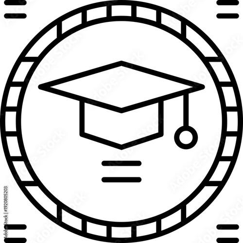 Degree Icon Vector Element