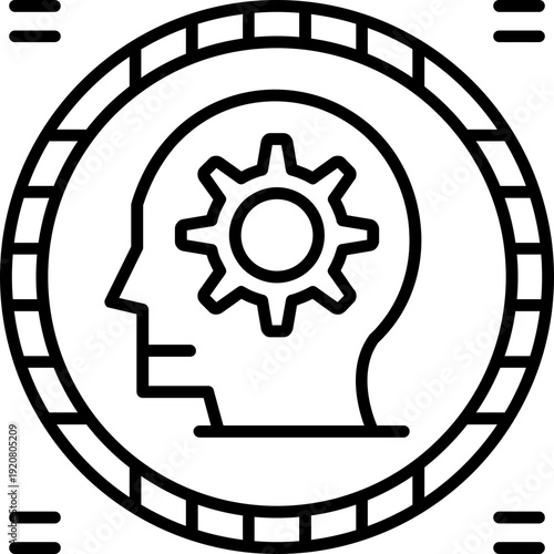 Logical And Icon Vector Element