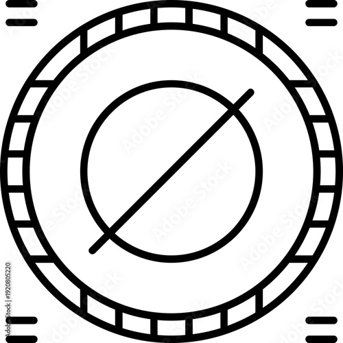 Empty Set Icon Vector Element