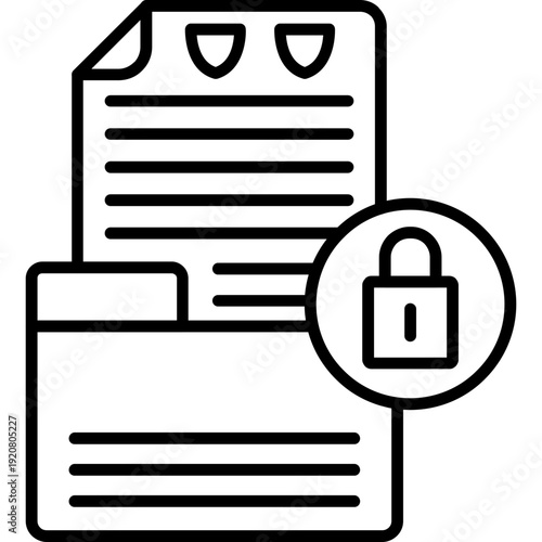 Confidentiality Icon Vector Element
