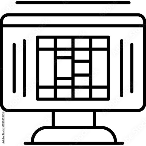 Online Library Icon Vector Element