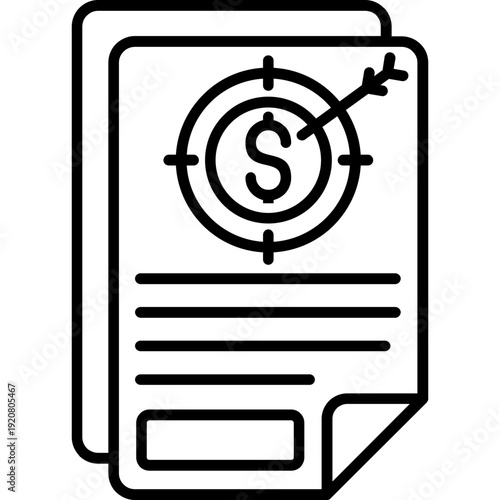 Targeted Marketing Icon Vector Element