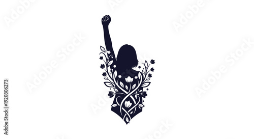 Silhouette of a woman with guitar.