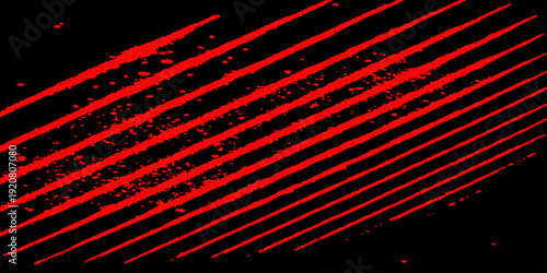A digital 3D art illustration featuring an abstract red and black background with glowing laser lines and a motion texture design for a modern technology wallpaper
