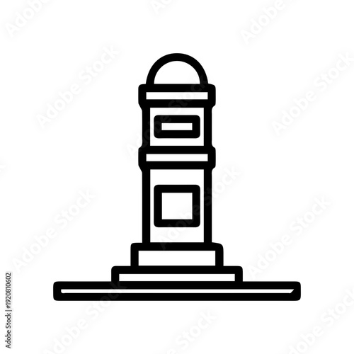 Lighthouse tower icon