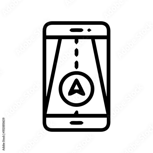 Mobile Navigation App Icon