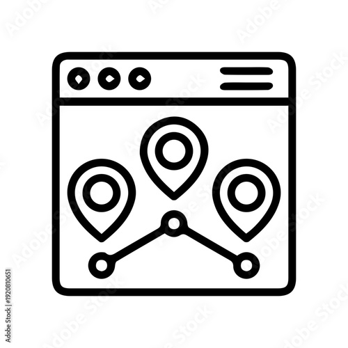 Digital Map Route Points