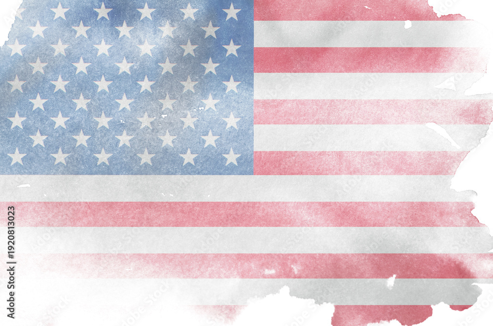 Obraz premium USA flag background paint splash brushstroke