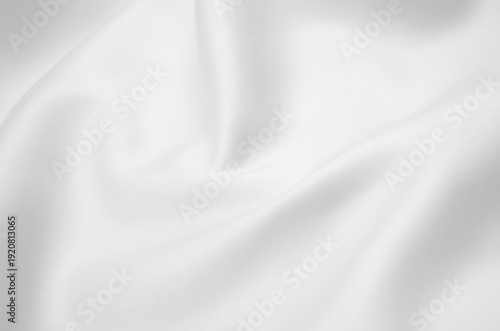 Fotografie Smooth elegant white silk or satin luxury cloth texture can use as abstract background with copy space