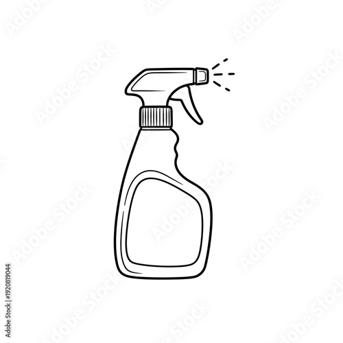 Cleaning Spray Bottle with Adjustable Nozzle for Household Disinfection