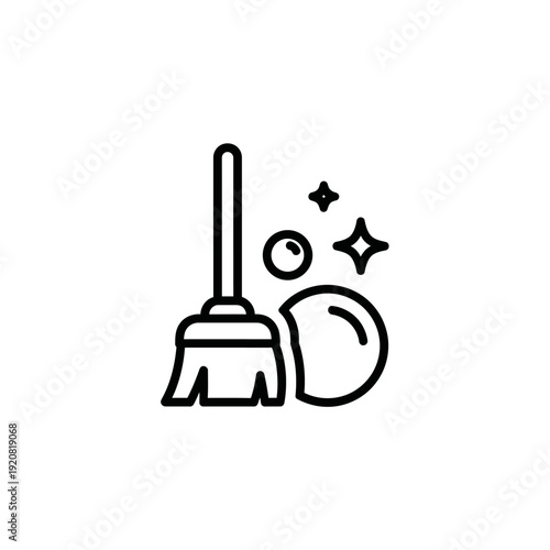 Cleaning Supplies and Accessories Concept Illustration for Housekeeping or Sanitation