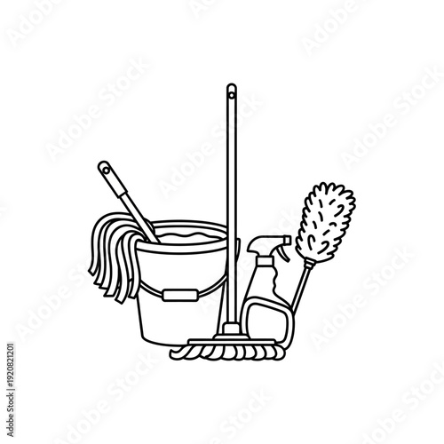 Cleaning Supplies and Tools for Household Maintenance and Sanitation