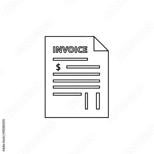 Close-up of a Financial Invoice Document Focused on Payment Details