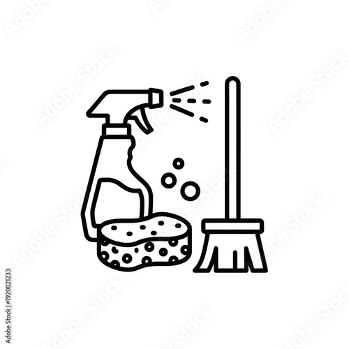 Cleaning Supplies and Tools for Household Surface Disinfection and Maintenance