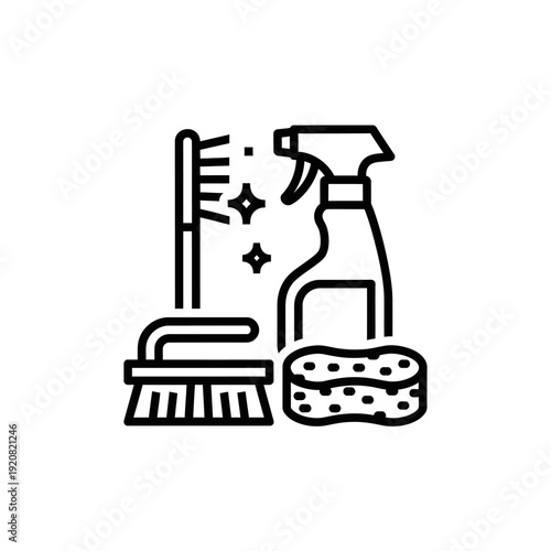 Cleaning Supplies and Tools for Surface Disinfection and Household Maintenance