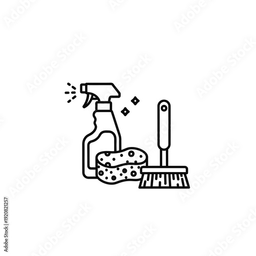 Cleaning Supplies and Tools for Surface Disinfection and Household Maintenance