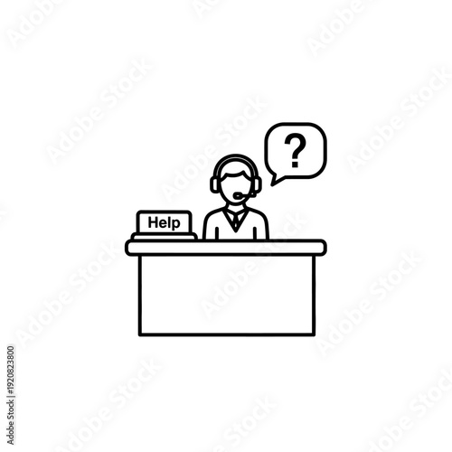 Customer Service Representative Providing Assistance with Help Desk Support