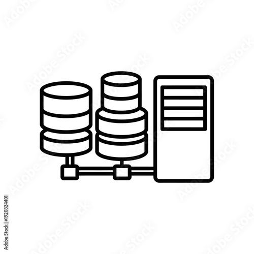 Data Server and Storage Infrastructure with Cloud Computing Concept