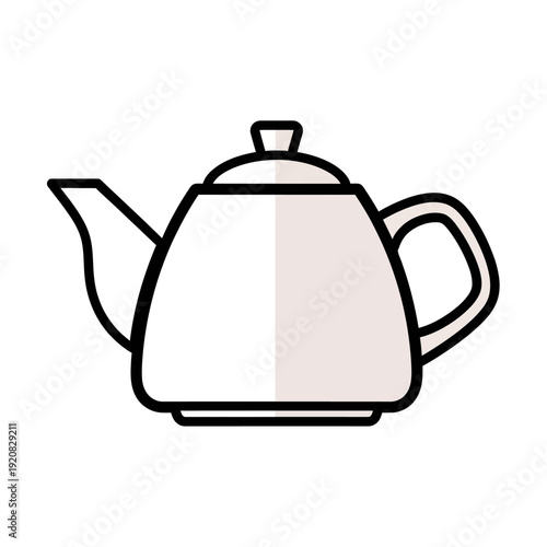 Simple line art illustration of a teapot on a white background.