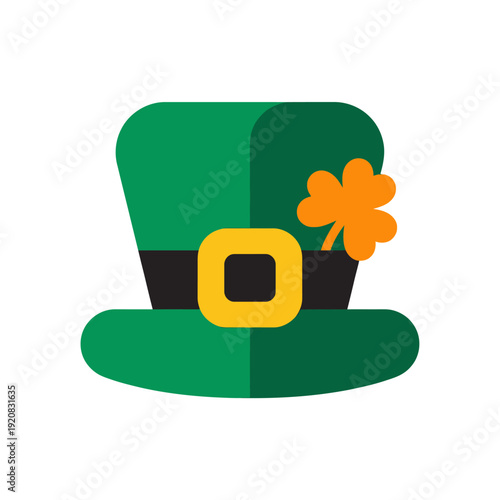 Green hat st patricks day of leprechaun