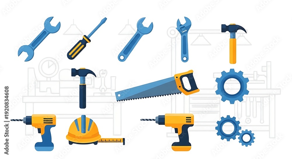 custom made wallpaper toronto digitalAssorted Tools and Equipment for Construction.