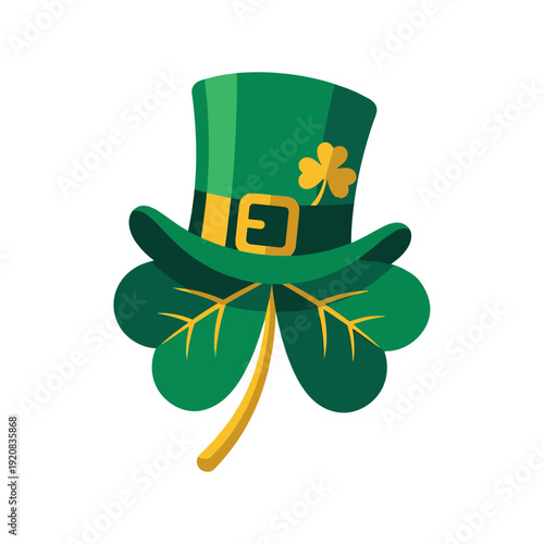 Green hat st patricks day of leprechaun