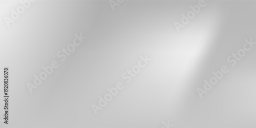 Silver foil background with metal mirror texture. Chrome gradient surface with light gloss simple abstract