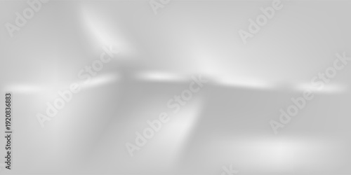 Silver foil background with metal mirror texture. Chrome gradient surface with light gloss simple abstract