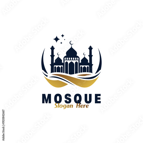 Islam Mosque Logo Vector Design