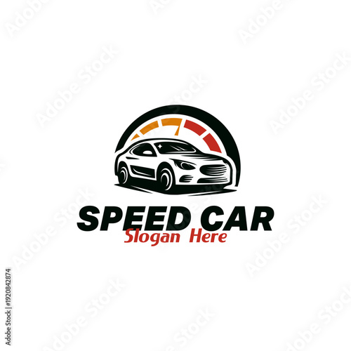 Speed Car Logo Design, Creative Logo Vector