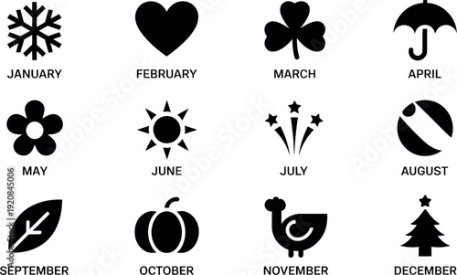 Weather and seasonal icons