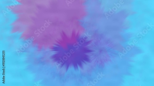 Abstract watercolor splashes on a blue background.