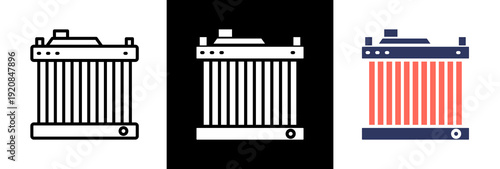 Radiator triple icon