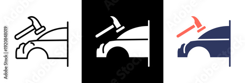 Body Repair triple icon