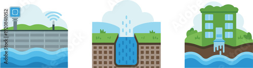 Intelligent water management systems, innovative leak detection and repair, and sustainable urban water infrastructure development